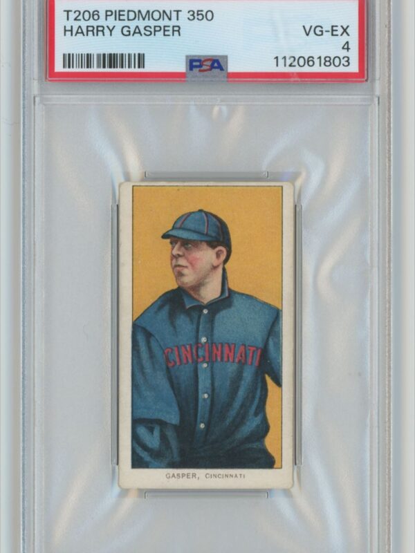 1911 PIEDMONT WHITE BORDER HARRY GASPAR PSA 4 CINCINNATI