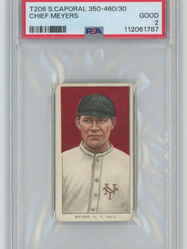 1911 SWEET CAPORAL WHITE BORDER CHIEF MEYERS PSA 2 NEW YORK PORTRAIT