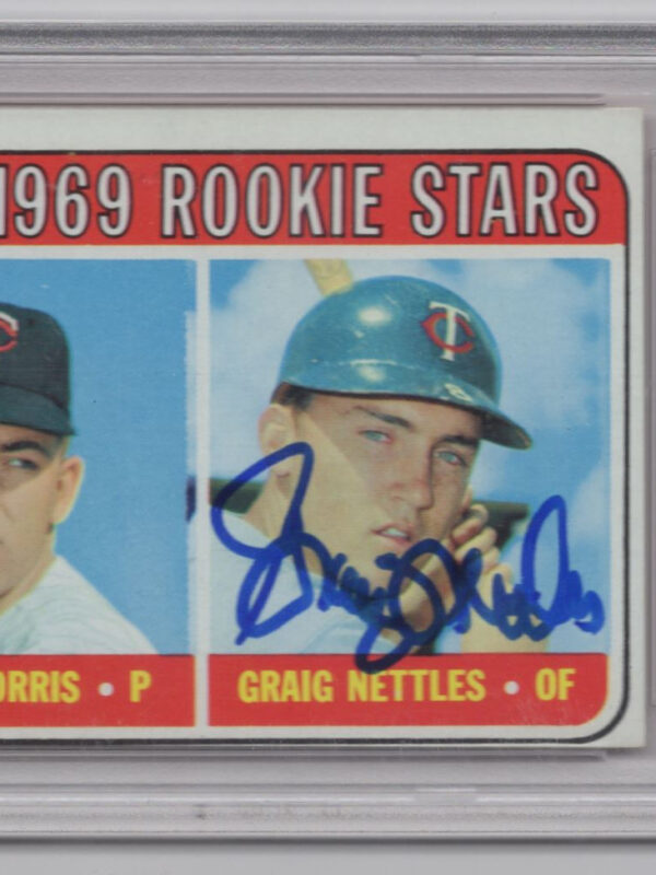 1969 TOPPS 3-15 GRAIG NETTLES ROOKIE AUTO PSA 10 CINCINNATI REDS #99 GEM MT