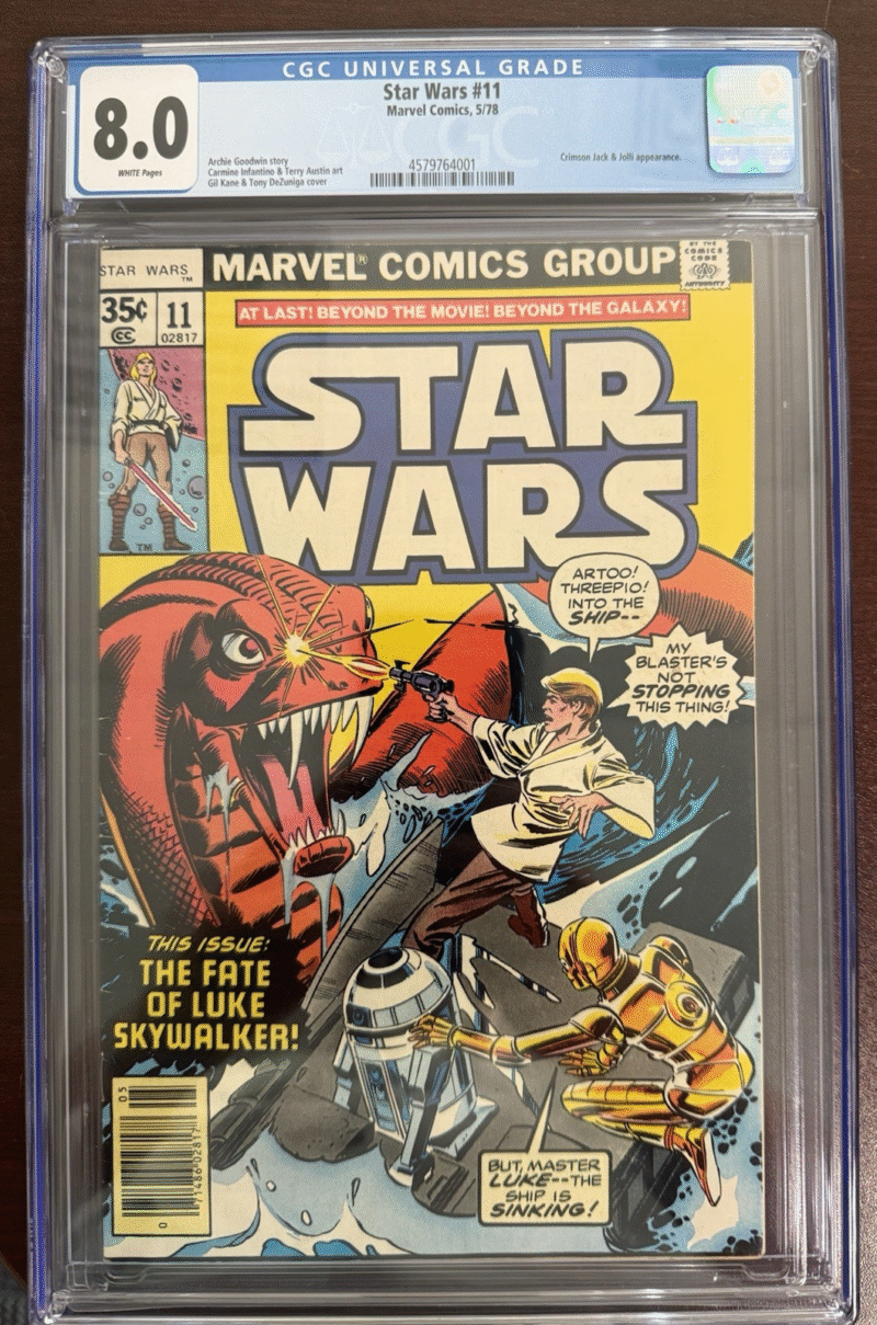 1978 Star Wars Comic 11 Graded CGCJSA 286731879621