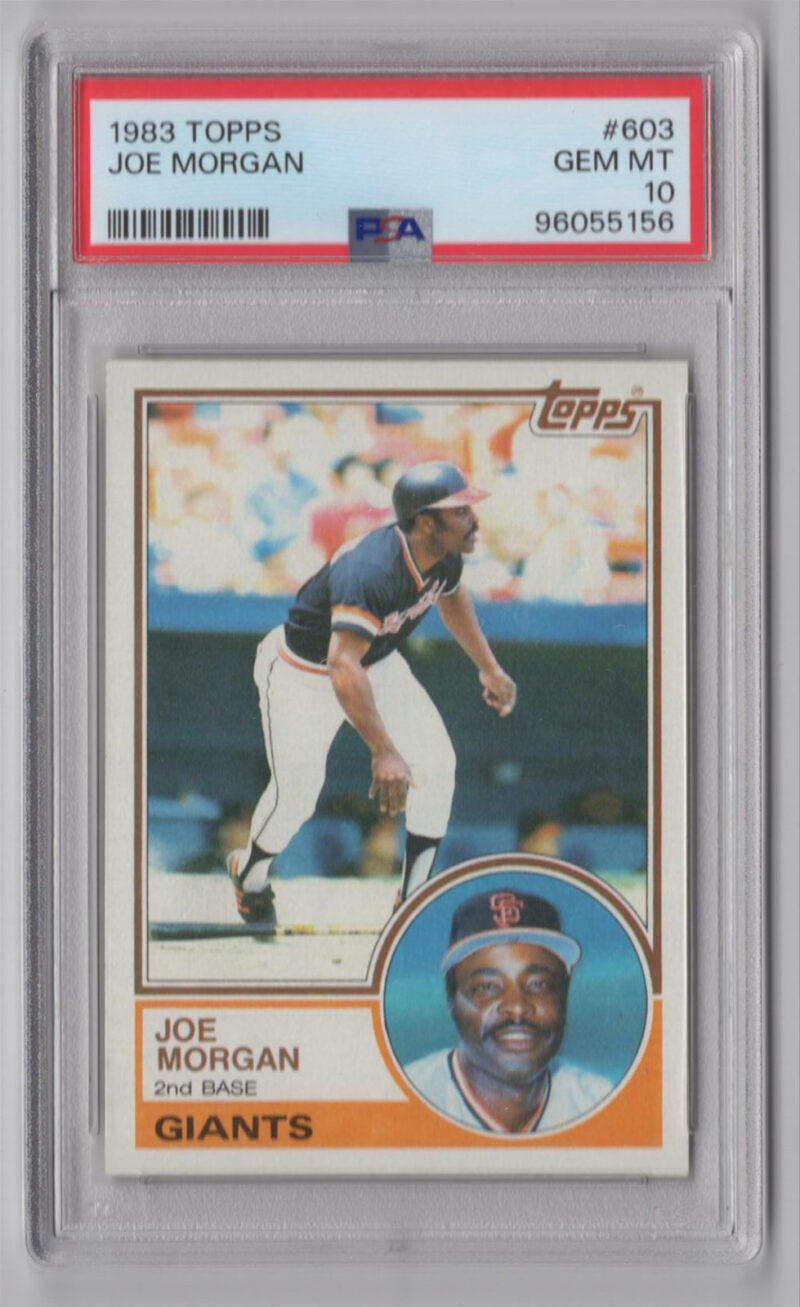 1983 TOPPS 3-15 JOE MORGAN PSA 10 SAN FRANCISCO GIANTS #603 NONE HIGHER!