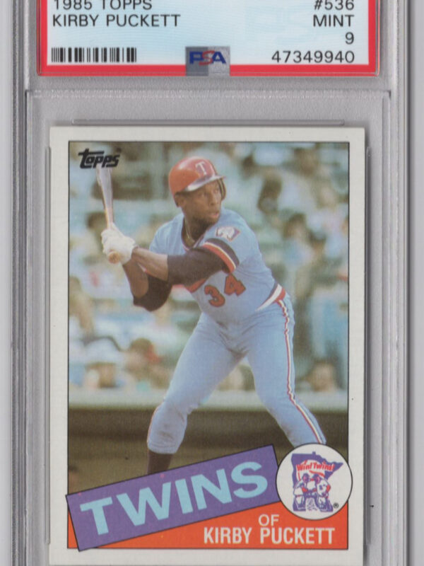 1985 TOPPS KIRBEY PUCKERTT ROOKIE PSA 9 CINCINNATI REDS #536