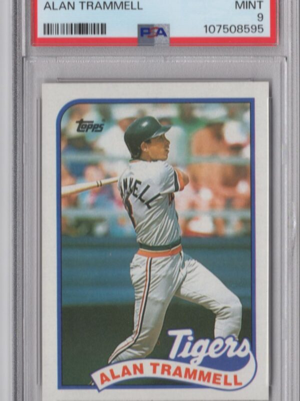 1989 TOPPS ALAN TRAMMELL PSA 9 DETROIT TIGERS #770 TOTAL POP UNDER 100
