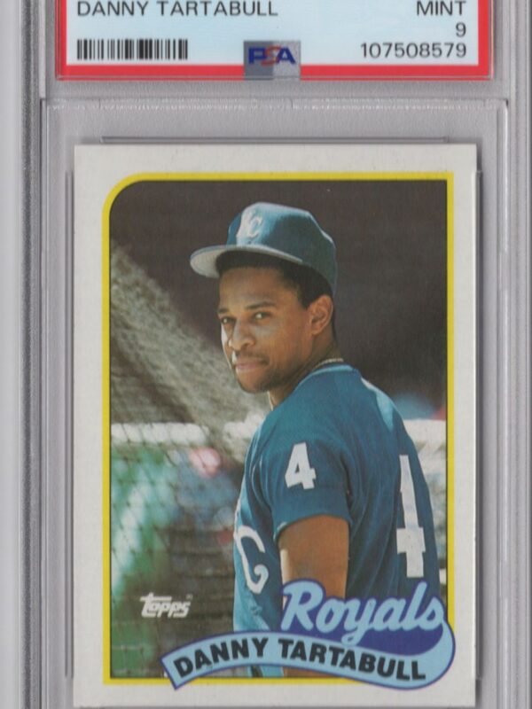 1989 TOPPS DANNY TARTABULL PSA 9 KANSAS CITY ROYALS #275 POP 2 ONLY 2 HIGHER