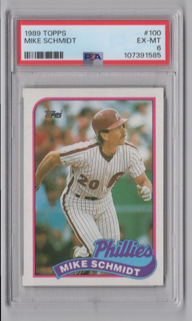 1989 TOPPS MIKE SCHMIDT 20.00 6 PHILADELPHIA PHILLIES #100