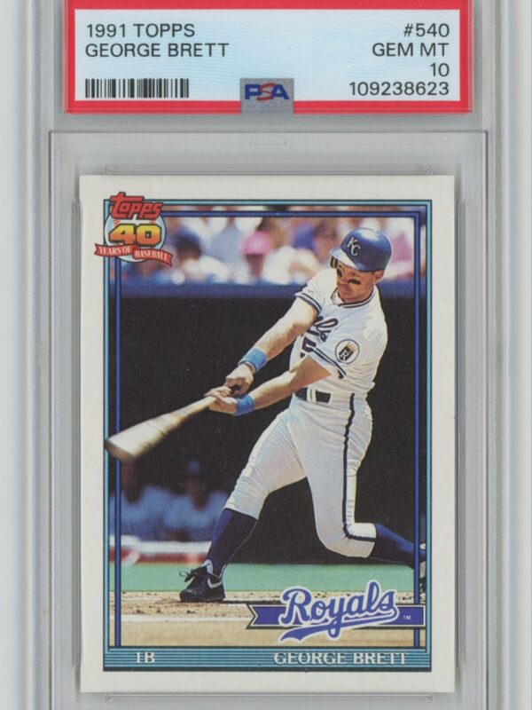 1991 TOPPS GEORGE BRETT PSA 10 HOUSTON ASTROS #540
