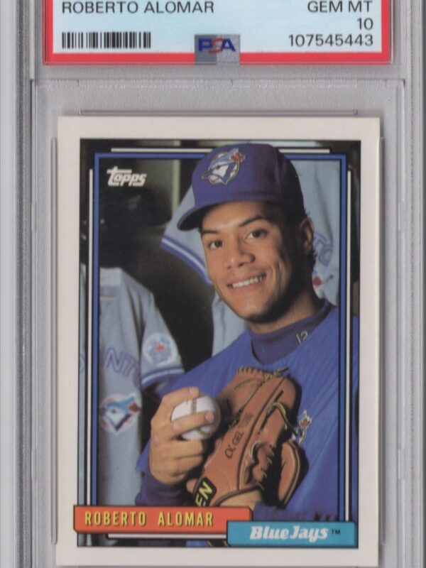 1992 TOPPS ROBERTO ALOMAR PSA 10 TORONTO BLUE JAYS #225