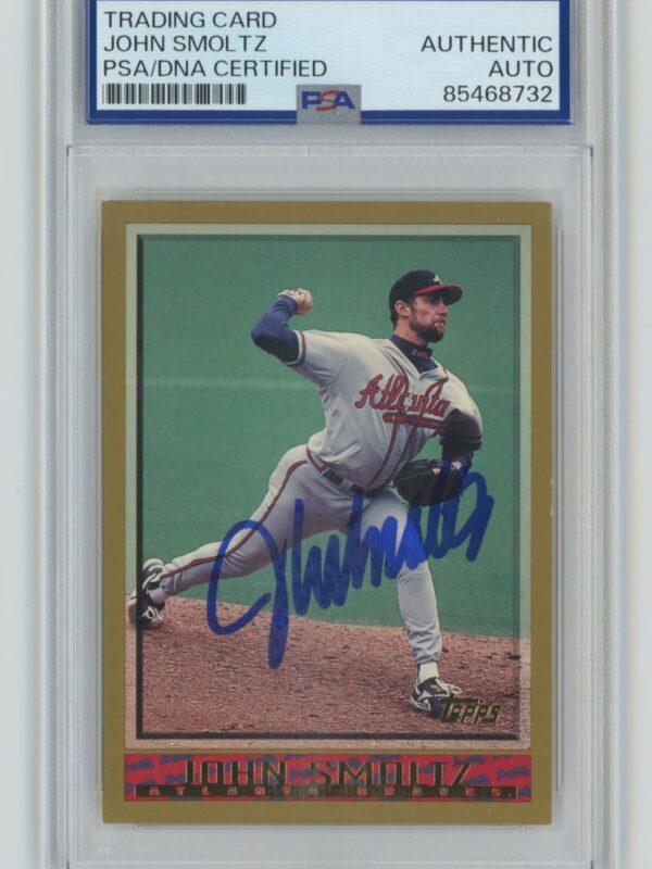 1998 TOPPS JOHN SMOLTZ AUTO PSA ATLANTA BRAVES #319 HAND SIGNED