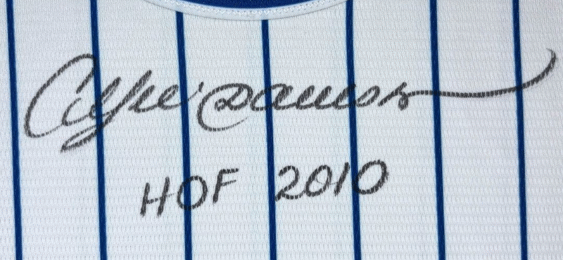 Andre Dawson Autographed Chicago Cubs Majestic Jersey Inscribed HOF 2010 - Image 4