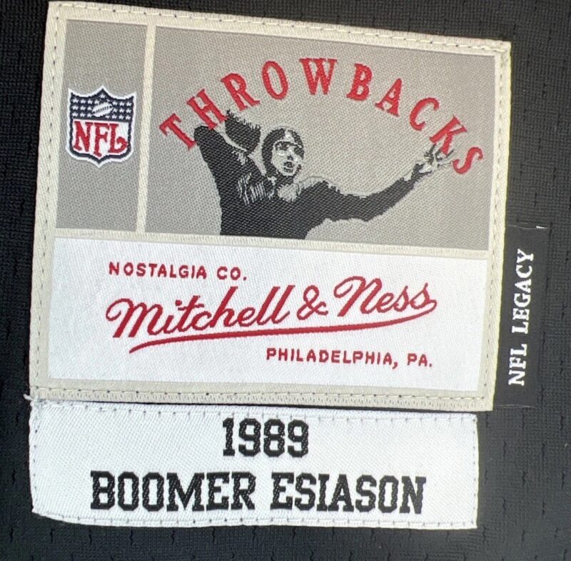 Boomer Esiason Autographed Mitchell & Ness Cincinnati Bengals 1988 MVP Jersey - Image 6