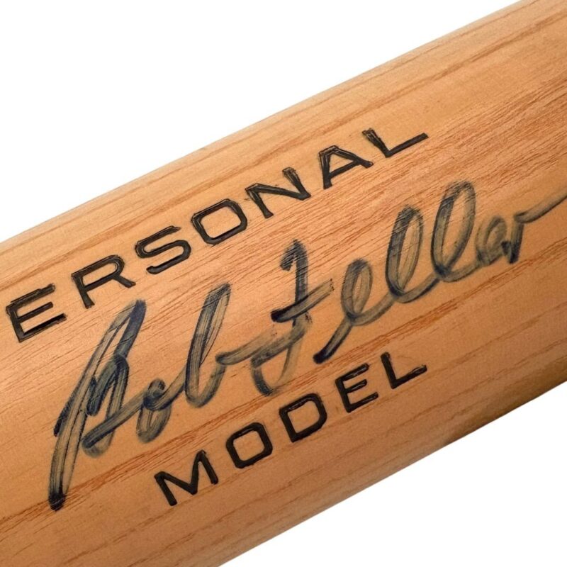 Cleveland  Indians Bob Feller Autographed Adirondack MLB Bat (BECKETT)