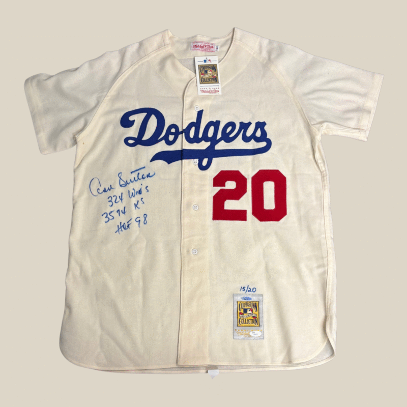 Don Sutton Autographed Los Angeles Dodgers Vintage Mitchell & Ness Jersey - Image 3