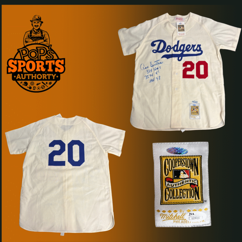 Don Sutton Autographed Los Angeles Dodgers Vintage Mitchell & Ness Jersey - Image 6