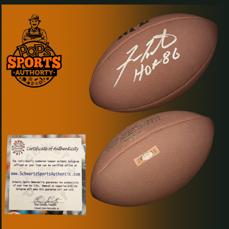 Fran Tarkenton Autographed Wilson NFL  Football - Image 3