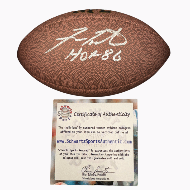 Fran Tarkenton Autographed Wilson NFL  Football - Image 6
