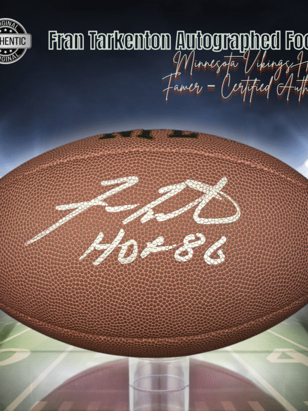 Fran Tarkenton Autographed Wilson NFL  Football