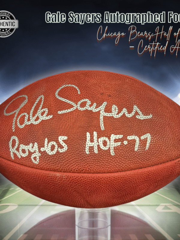 Gale Sayers Autographed signed Wilson NFL Football