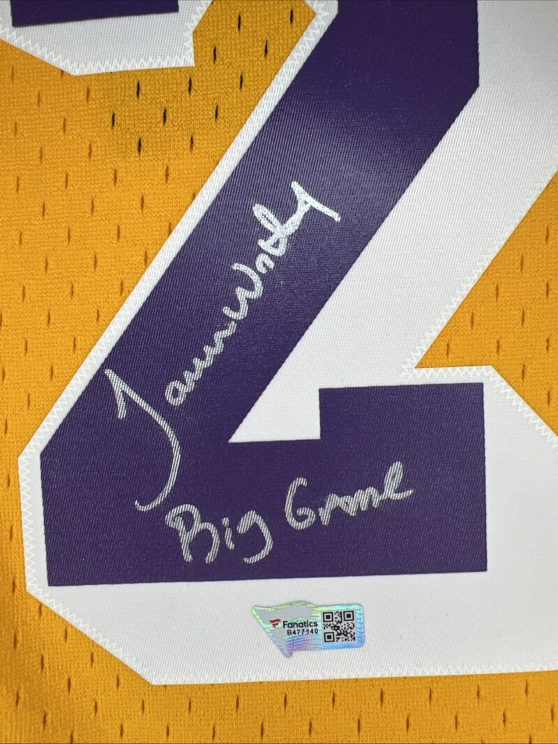 James Worthy Autographed Los Angeles Lakers Mitchell & Ness Jersey - Image 4