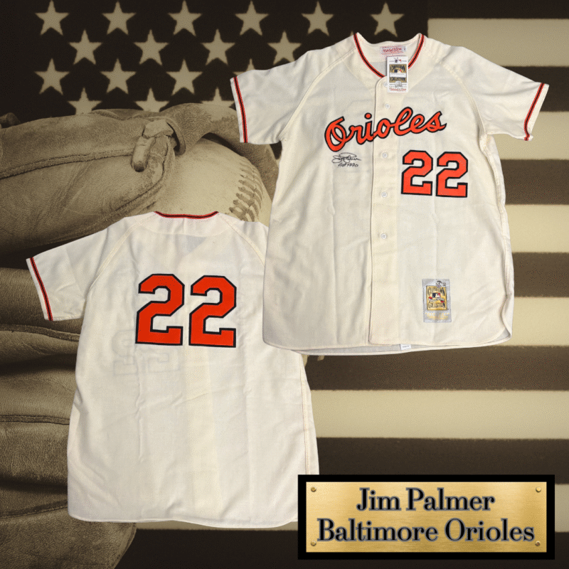 Jim Palmer Autographed Vintage Baltimore Orioles Mitchell & Ness Jersey