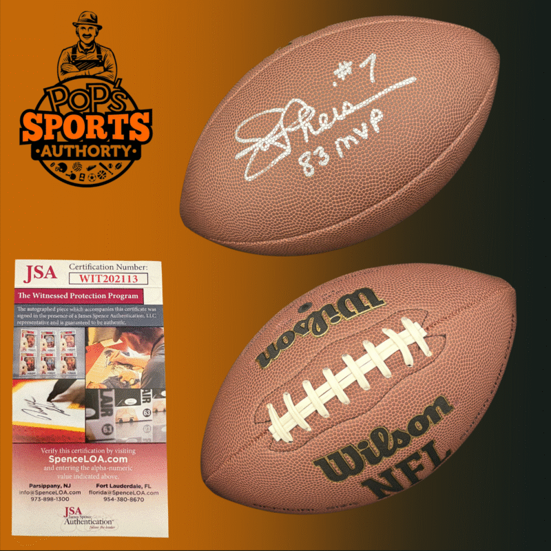 Joe Theismann Autographed Washington Redskins Football - Image 3