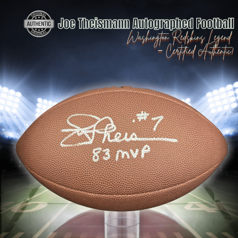 Joe Theismann Autographed Washington Redskins Football