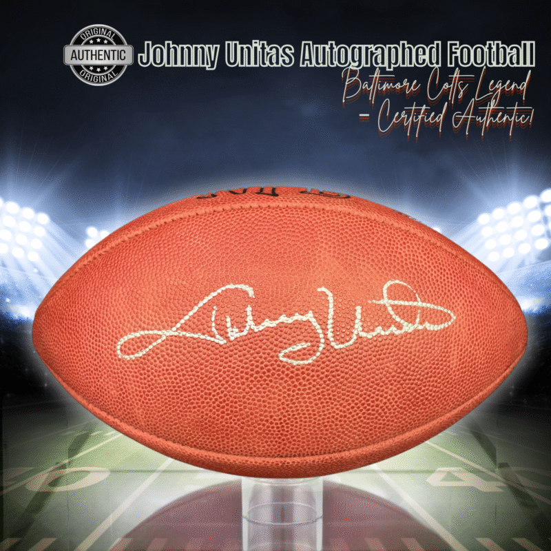 Johnny Unitas Autographed Football