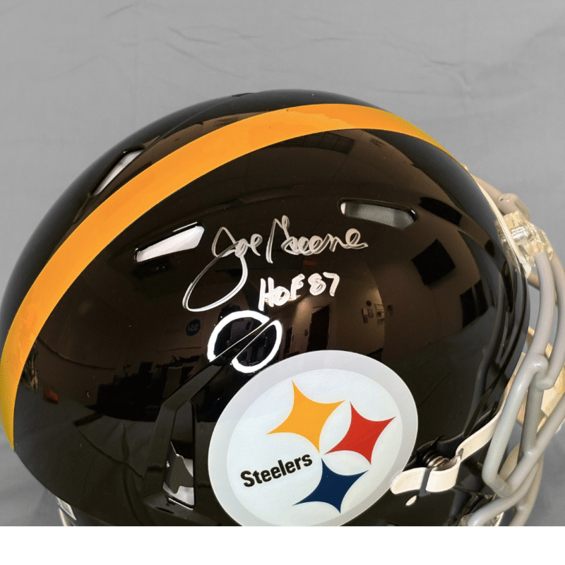 'MEAN' JOE GREEN Autographed on-field Pittsburg Steelers Helmet - Image 3