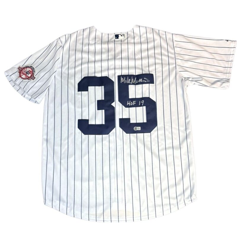 Mike Mussina Autographed New York Yankees Majestic MLB Jersey - Image 3