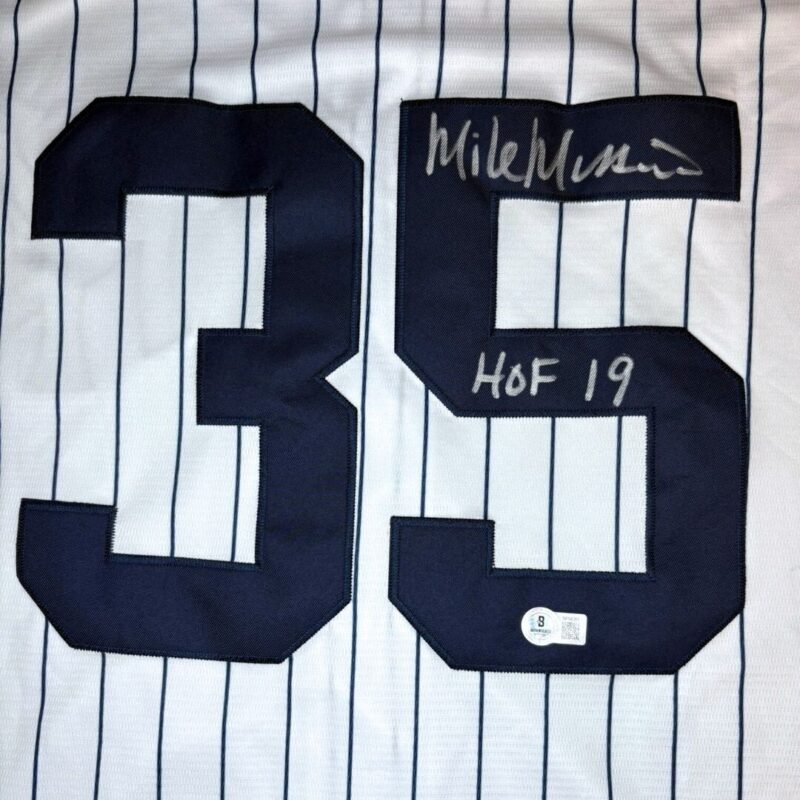 Mike Mussina Autographed New York Yankees Majestic MLB Jersey - Image 5