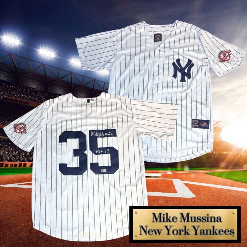 Mike Mussina Autographed New York Yankees Majestic MLB Jersey