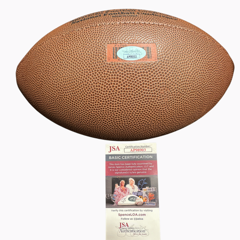 New England Patriots Steve Grogan Autographed Wilson NFL Football - Image 6