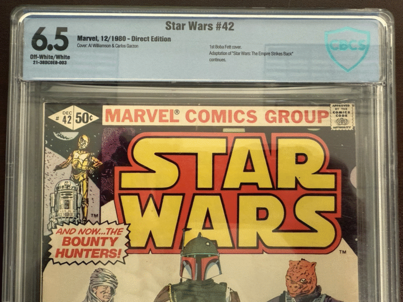 Original Marvel 1980 Star Wars 42 Boba Fett Key CBCS 286731984201 2