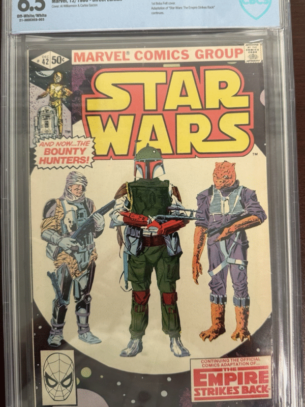 Original Marvel 1980 Star Wars 42 Boba Fett Key CBCS 286731984201