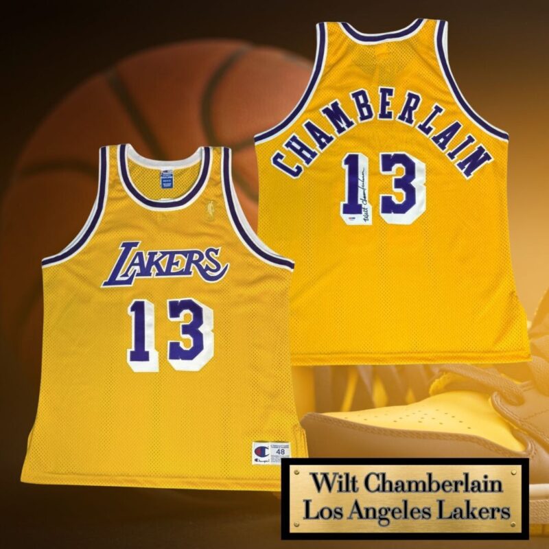 Wilt Chamberlain Autographed Los Angeles Lakers NBA Champion  Jersey (PSA )