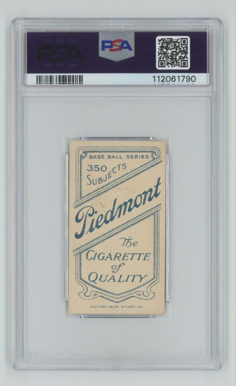 1909 PIEDMONT WHITE BORDER DOC CASEY PSA 5 MONTREAL POP 8 ONLY 11 HIGHER - Image 3