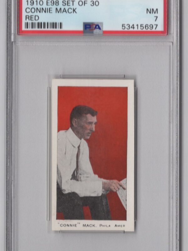 1910 E98 SET OF 30 CONNIE MACK PSA 7 PHILA. AMER. #7 POP: 8/8 HIGHER