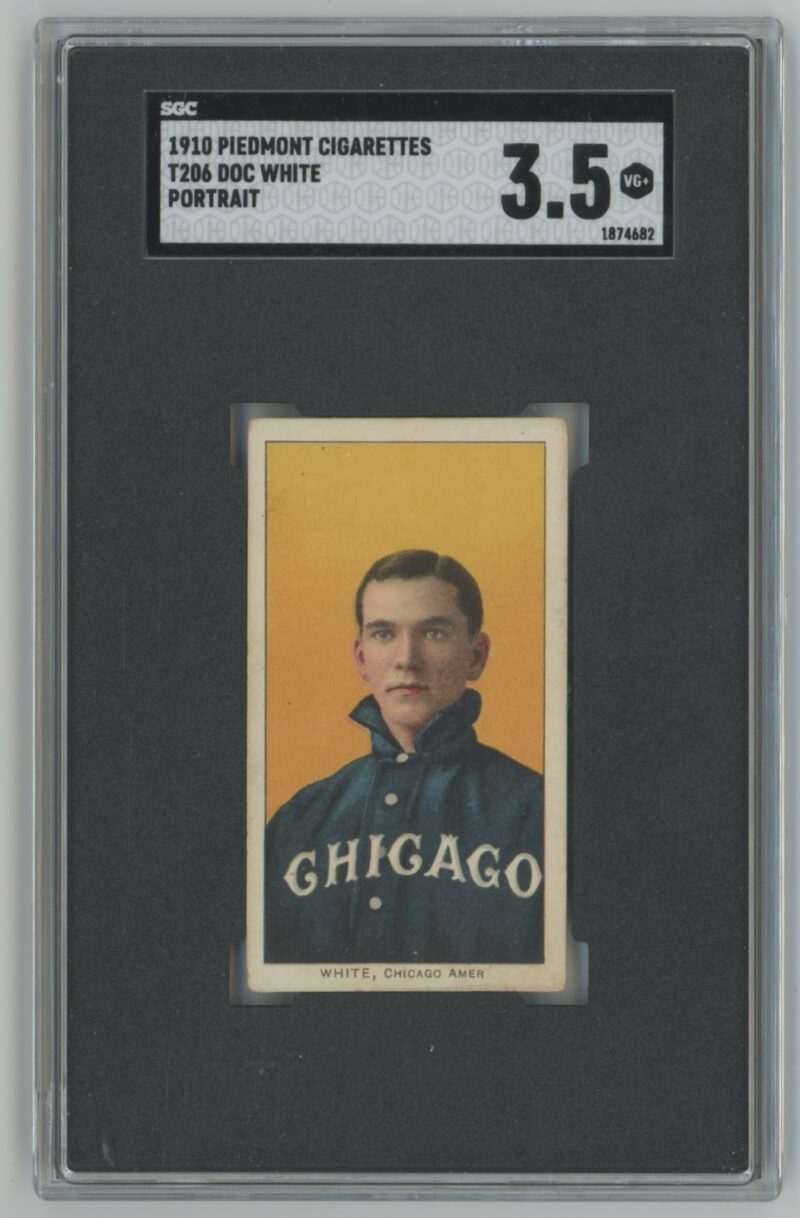 1910 PIEDMONT WHITE BORDER DOC WHITE SGC 3.5 CHICAGO