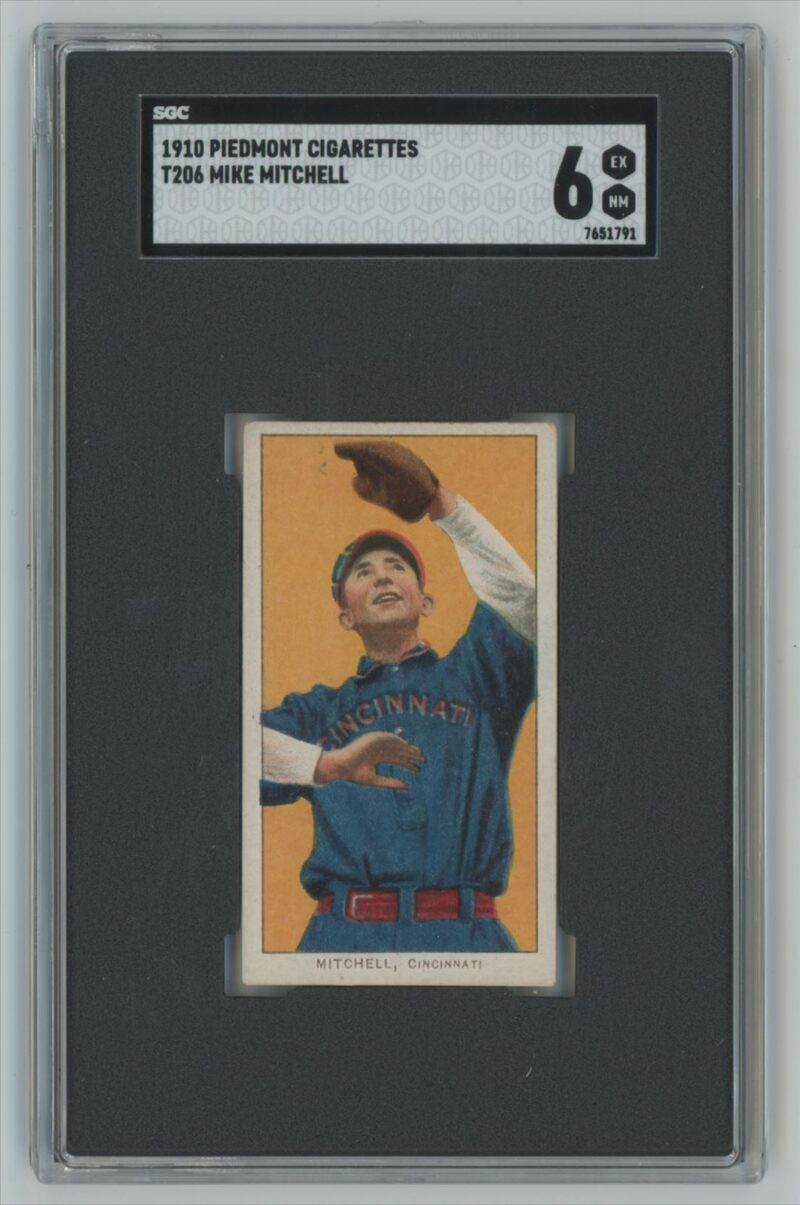 1910 PIEDMONT WHITE BORDER MIKE MITCHELL SGC 6 CINCINNATI