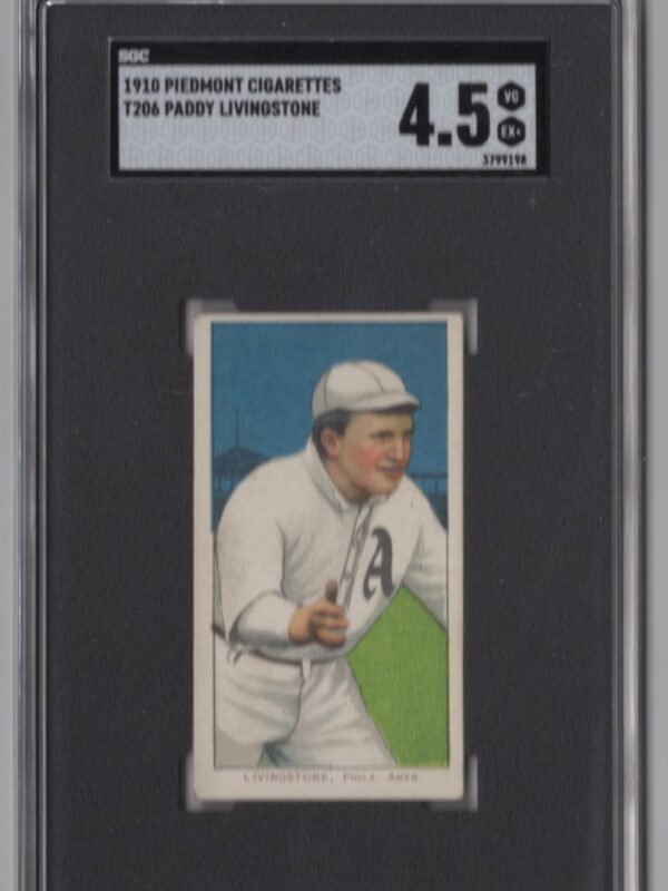 1910 PIEDMONT WHITE BORDER PADDY LIVINGSTONE SGC 4.5 PHILADELPHIA POP 5