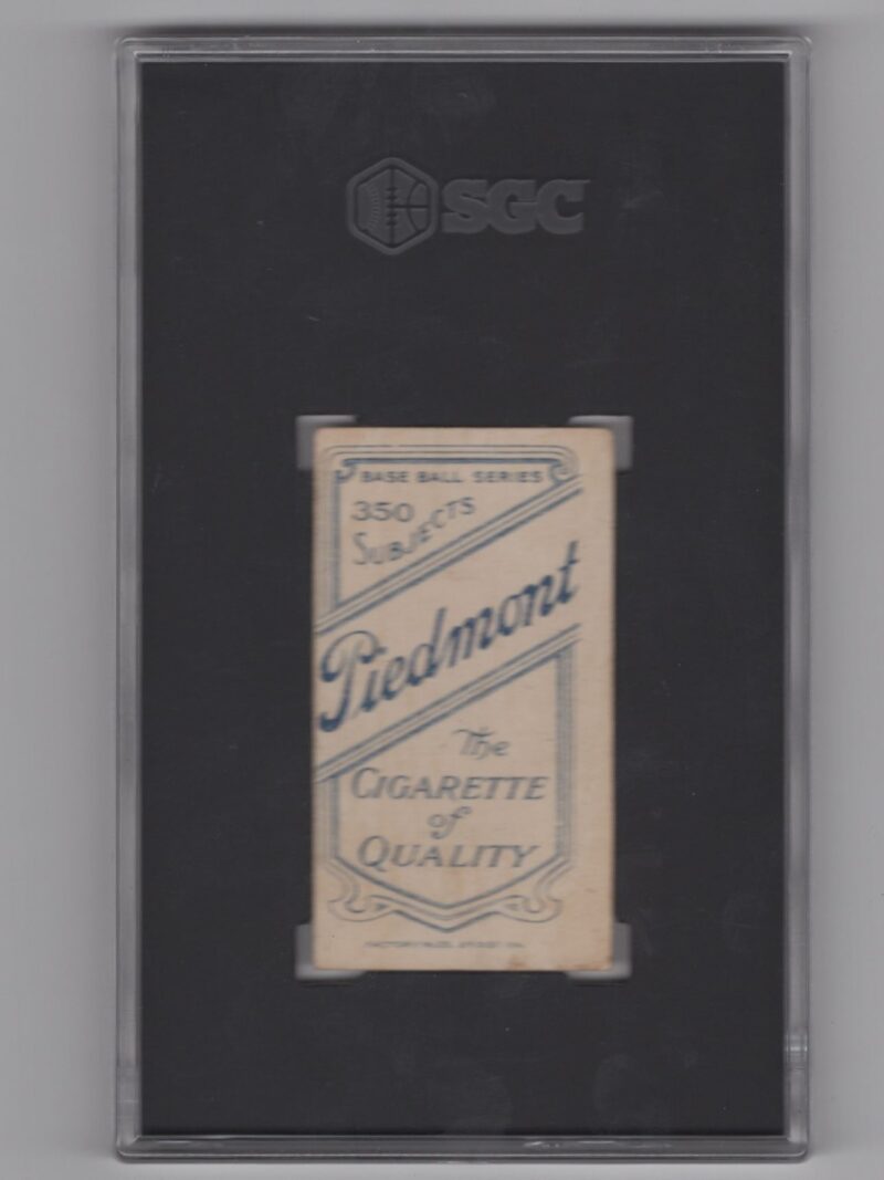 1910 PIEDMONT WHITE BORDER T206 GEORGE HUNTER SGC 2.5 BROOKLYN #1 - Image 3