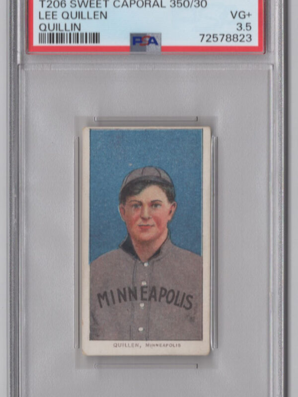 1910 SWEET CAPORAL WHITE BORDER LEE QUILLEN PSA 3.5 MINNEAPOLIS QUILLIN