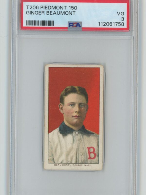 1911 PIEDMONT WHITE BORDER GINGER BEAUMONT PSA 3 BOSTON
