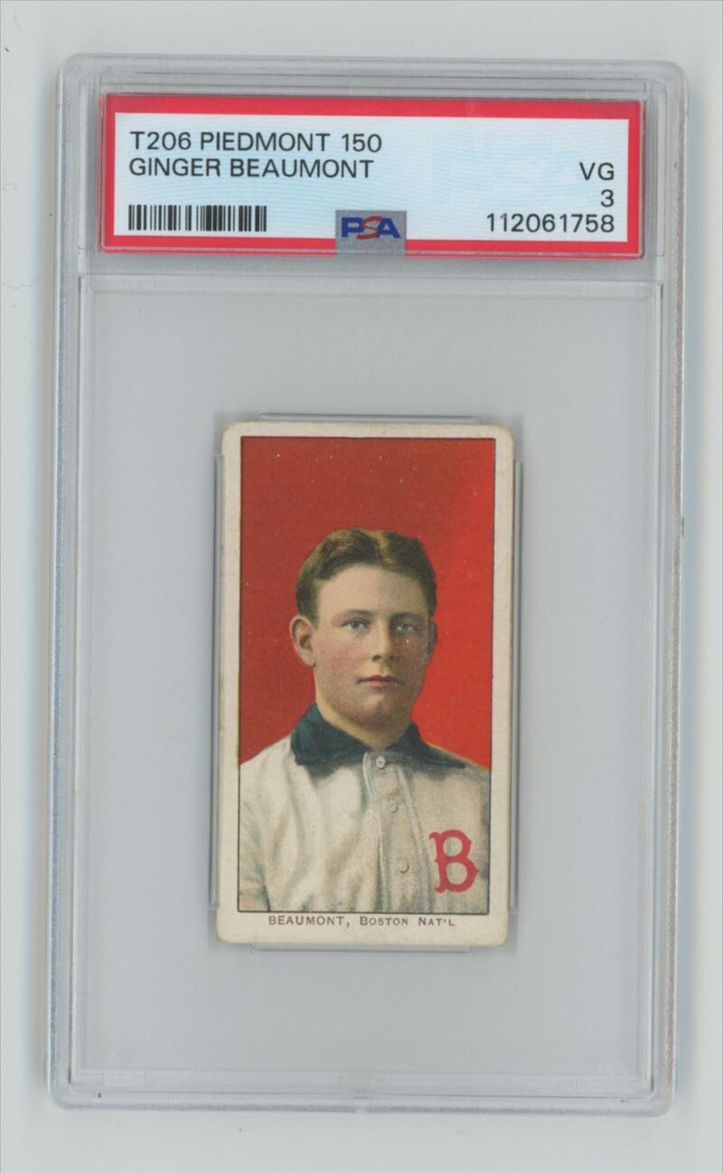 1911 PIEDMONT WHITE BORDER GINGER BEAUMONT PSA 3 BOSTON 286667043722