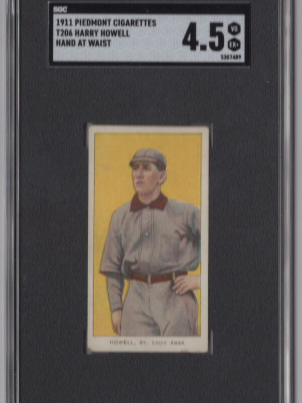 1911 PIEDMONT WHITE BORDER HARRY HOWELL SGC 4.5 ST. LOUIS HAND AT WAIST