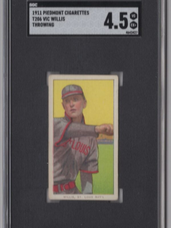 1911 PIEDMONT WHITE BORDER VIC WILLIS SGC 4.5 ST. LOUIS THROWING