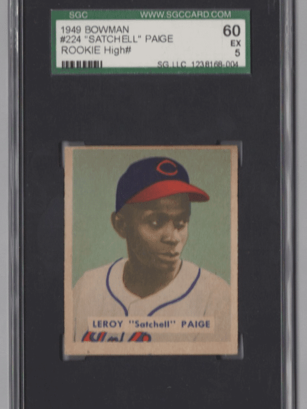 1949 BOWMAN SATCHEL PAIGE ROOKIE SGC 5 CLEVELAND #224 VERY LOW POP