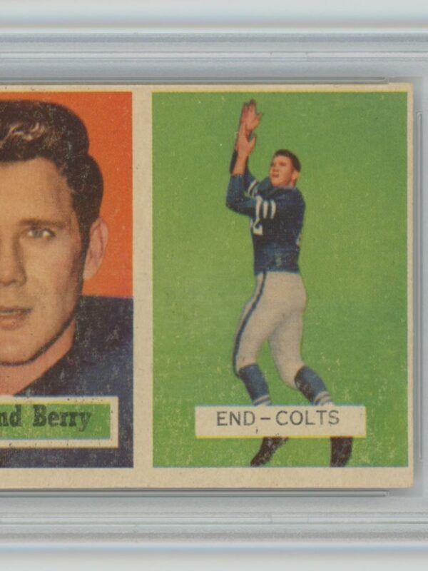 1957 TOPPS RAYMOND BERRY ROOKIE PSA 4 BALTIMORE COLTS #94