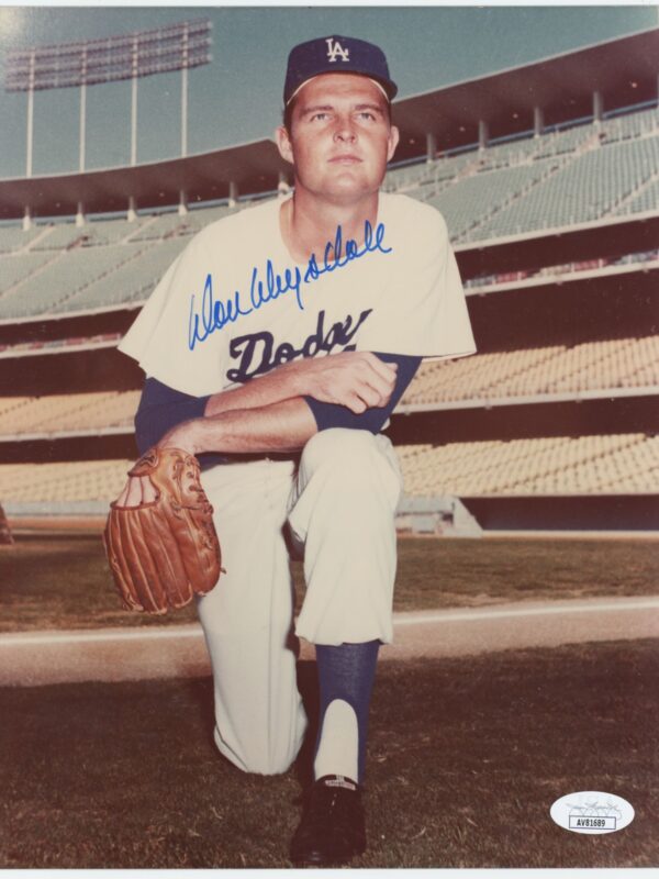 1965 KODAK DON DRYSDALE AUTO AV81689 JSA LOS ANGELES DODGERS AUTOGRAPHED PHOTO