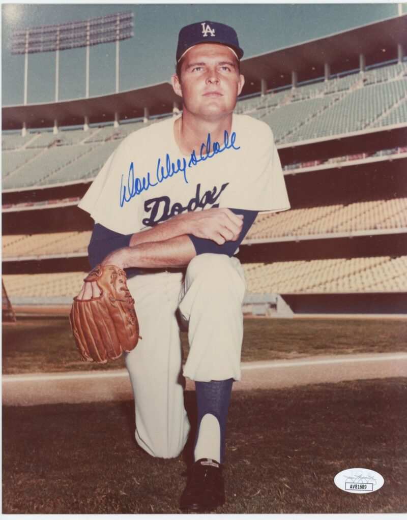 1965 KODAK DON DRYSDALE AUTO AV81689 JSA LOS ANGELES DODGERS AUTOGRAPHED PHOTO