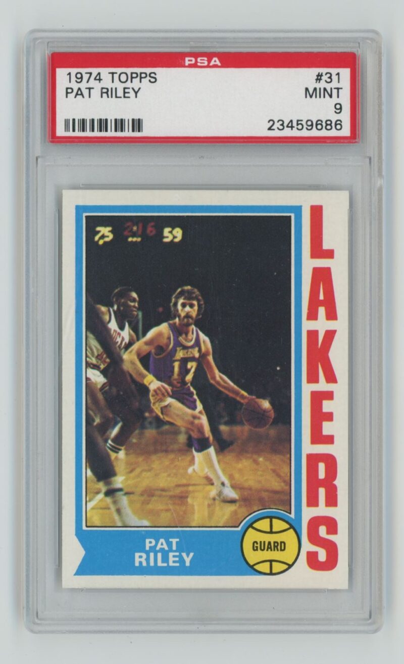 1974-75 TOPPS PAT RILEY PSA 9 LOS ANGELES LAKERS #31